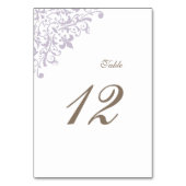 Numéro De Table Regency Purple Fleur de Lis Mariage Motif (Par défaut)