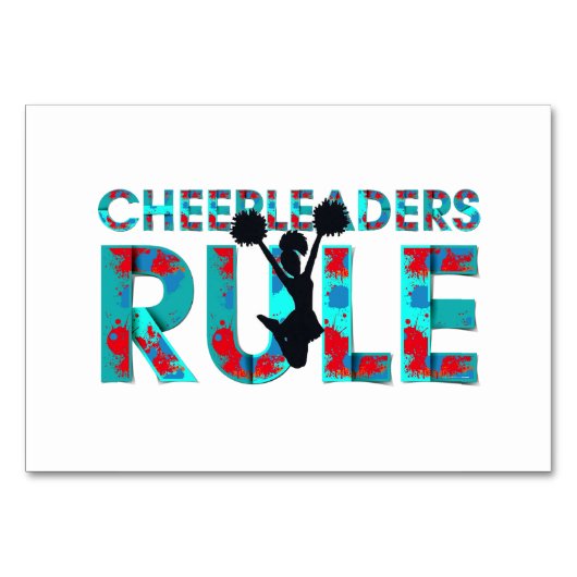 Numéro De Table Règle Top Cheleaders (Devant)