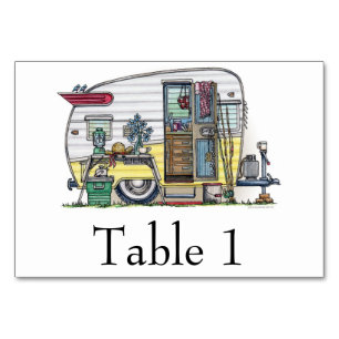 Numéro De Table Remorque Camper Shasta RV