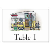 Numéro De Table Remorque Camper Shasta RV (Devant)