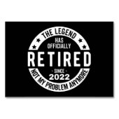 Numéro De Table Retired (Devant)