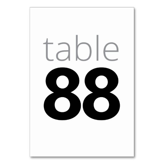 Numéro De Table retraite (Dos)