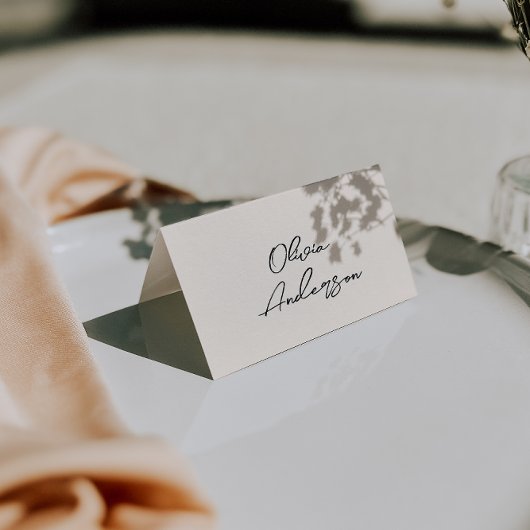 Numéro De Table Retro Hand Written Whimsical Wedding Place Cards