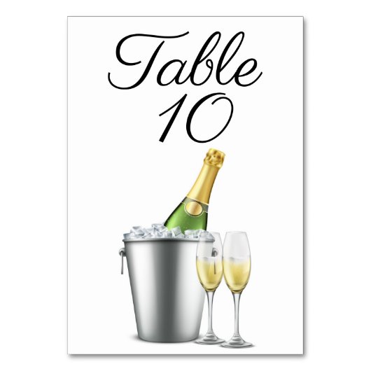 Numéro De Table Réveillon du Nouvel An (Dos)
