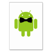 Numéro De Table Robot Androïde vert à part entière (Par défaut)