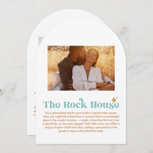 Numéro de table Rock House (Devant / Derrière)