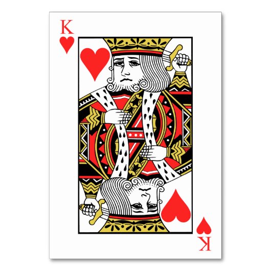 Numéro De Table Roi des Coeurs (Par défaut)