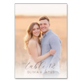 Numéro De Table Romantic Beige Blue Photo (Par défaut)