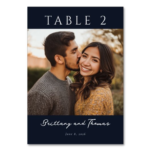 Numéro De Table Romantic Wedding Table Sign (Par défaut)