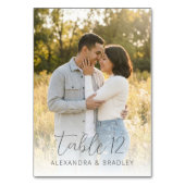 Numéro De Table Romantic Yellow Rustic Photo (Par défaut)