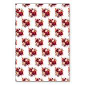 Numéro De Table Romantique Roses Rouges Mariage Floral (Dos)