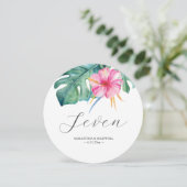 Numéro de table ronde du Mariage tropical (Debout devant)