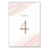 Numéro De Table rose aquarelle Tableau Numéro 4 (Par défaut)