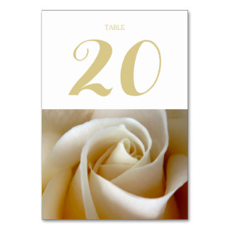 Numéro De Table Rose de crème Mariage photo Gold