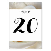 Numéro De Table Rose de crème Mariage photo Gold (Dos)
