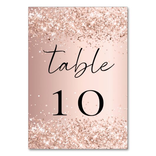 Numéro De Table Rose gold blush (Dos)