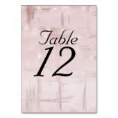 Numéro De Table Rose Gold Rose Foncé (Dos)