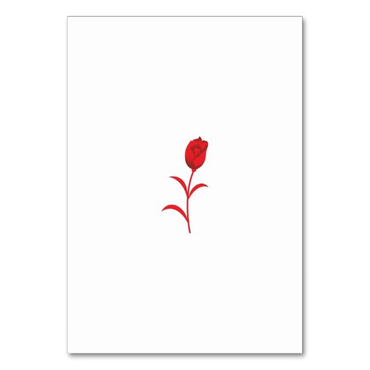 Numéro De Table Rose Madder, Rouge lave, design floral (Par défaut)