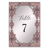 Numéro de table rose ornemental (Par défaut)