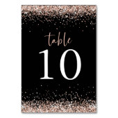 Numéro De Table Rose Parties scintillant or Mariage de script (Par défaut)