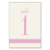 Numéro de table rose, signe de table Mariage Carol (Par défaut)