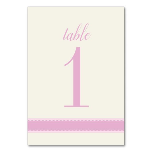 Numéro de table rose, signe de table Mariage Carol (Par défaut)