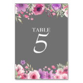 Numéro de table Roses aquarelle 25e anniversaire (Par défaut)