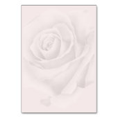Numéro De Table Roses blanches Monogramme rustique mariage (Dos)