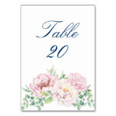 Numéro De Table Roses Douces Et Roses Roses Roses Roses, Elégante (Dos)