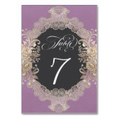 Numéro De Table Roses & Lace - Lavande (Par défaut)