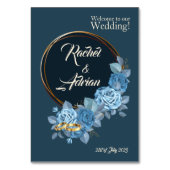 Numéro De Table Roses Mariages romantiques. Menu (Dos)