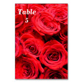Numéro De Table Roses rouges (Par défaut)