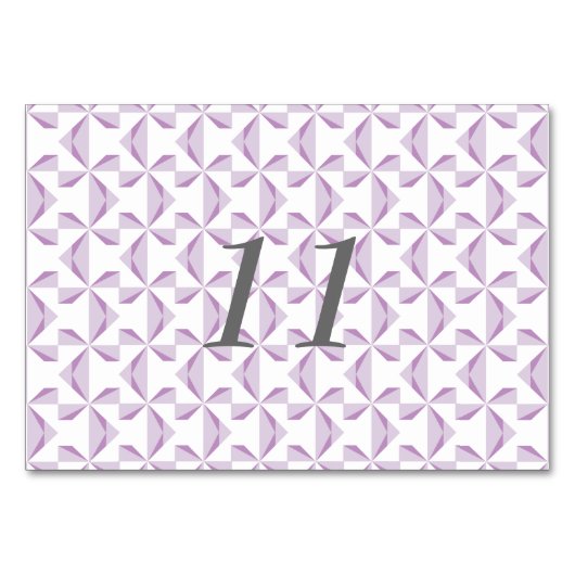 Numéro De Table Roues pourpres (Devant)