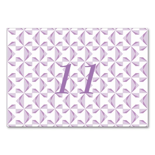 Numéro De Table Roues pourpres (Devant)