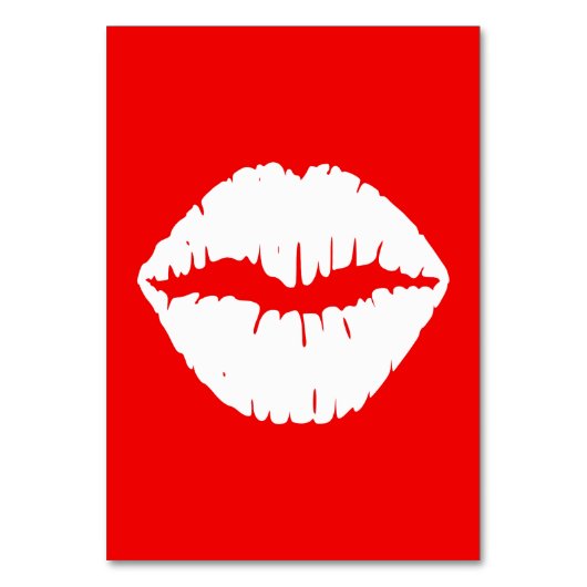 Numéro De Table Rouge et Blanc Maquillage (Par défaut)