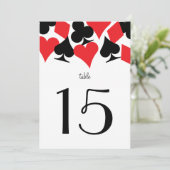 Numéro de table rouge pour la réception de mariage (Debout devant)