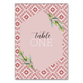 Numéro De Table Rouge Tatreez Palestinien  (Dos)