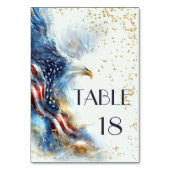Numéro De Table RSVP Bald Eagle Patriotic USA Semiquincentennial (Par défaut)
