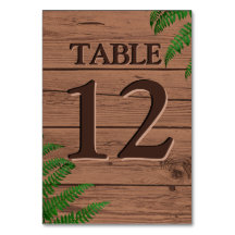 Russe Brown bois Feuilles Boho Mariage