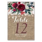 Numéro De Table Russe pays bourgogne mariage de pivoine numéro de (Dos)