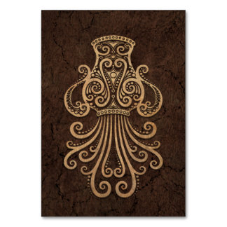 Numéro De Table Rustic Aquarius Zodiac Connexion sur l'effet de pi