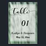 Numéro De Table Rustic Country Green Grange Mariage Numéro de tabl<br><div class="desc">Guidez vos invités mariages à la table correcte avec ces subtiles cartes de numéro de table. Le modèle a été mis en place afin que vous puissiez facilement ajouter la date avec les noms de la mariée et du marié. Ensuite, changez facilement le numéro de chaque table pour laquelle vous...</div>