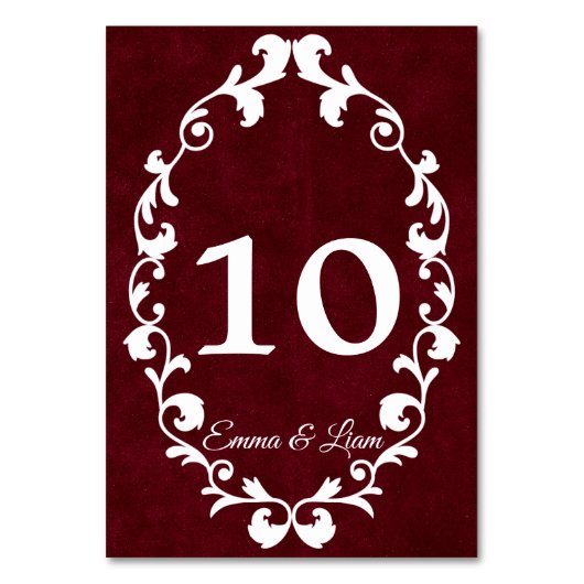 Numéro De Table Rustic Mexican Wedding Table Number Card (Dos)