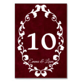 Numéro De Table Rustic Mexican Wedding Table Number Card (Par défaut)