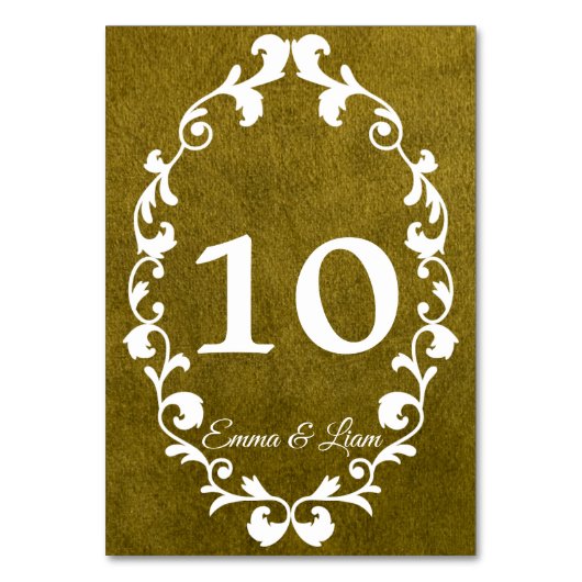 Numéro De Table Rustic Mexican Wedding Table Number Card (Dos)