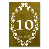 Numéro De Table Rustic Mexican Wedding Table Number Card (Par défaut)