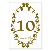 Numéro De Table Rustic Mexican Wedding Table Number Card (Par défaut)