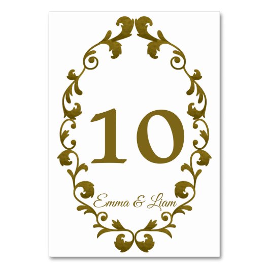 Numéro De Table Rustic Mexican Wedding Table Number Card (Par défaut)