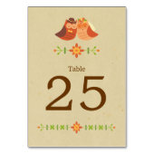 Numéro De Table Rustique Boho Lovebird Owl Couple Mariage (Dos)