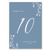 Numéro De Table Rustique Elégant Dusty Fleurs sauvages Boho Mariag (Par défaut)